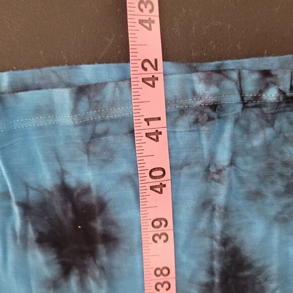 Neiman Marcus Tank Maxi Dress Womens Medium Blue Tie Dye Stretch New NWT - Picture 9 of 9